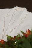 Eira Blazer - Trắng viền nâu nhạt 