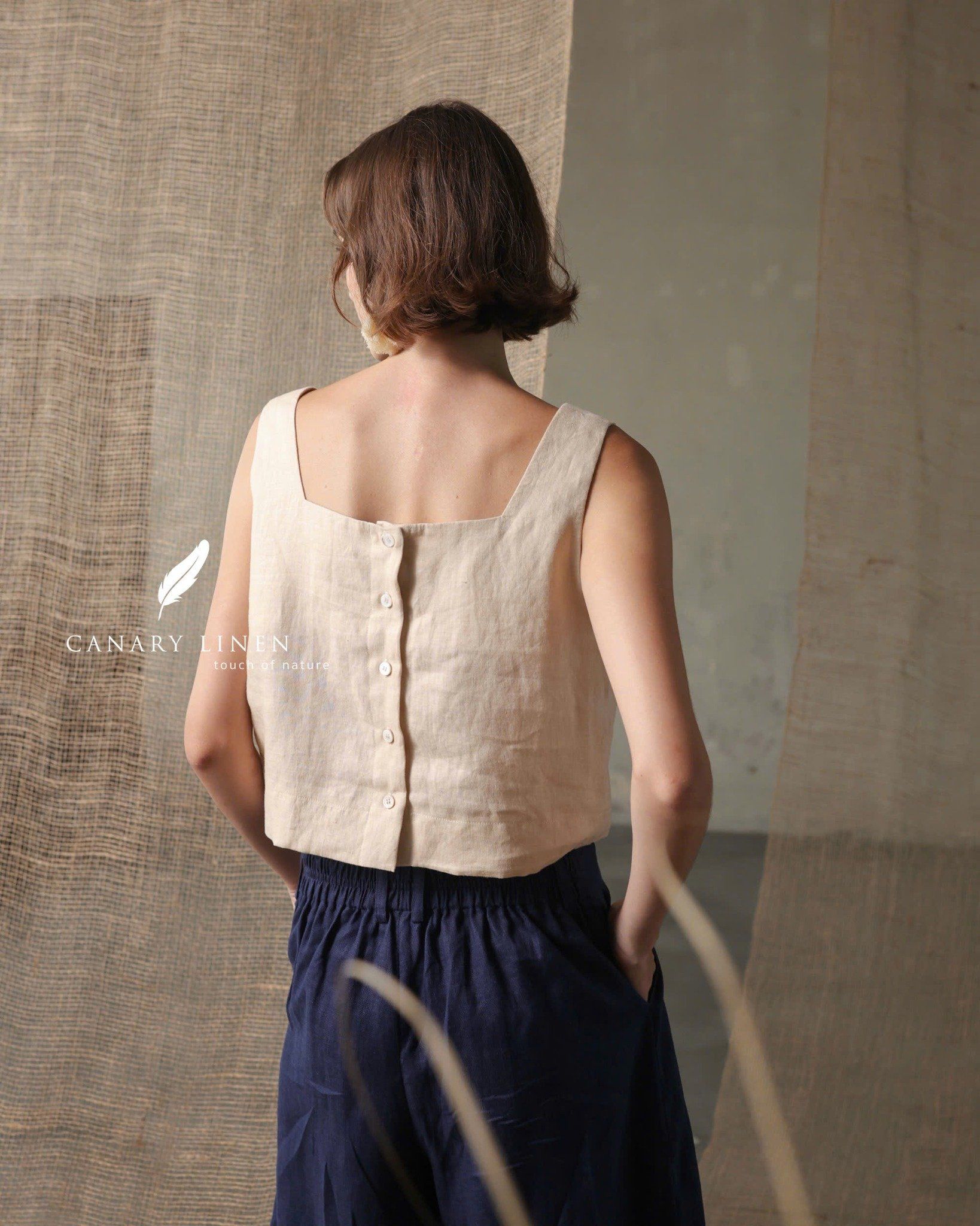  Wide Pants - Xanh Navy 