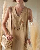  Florie Dress - Be vàng 