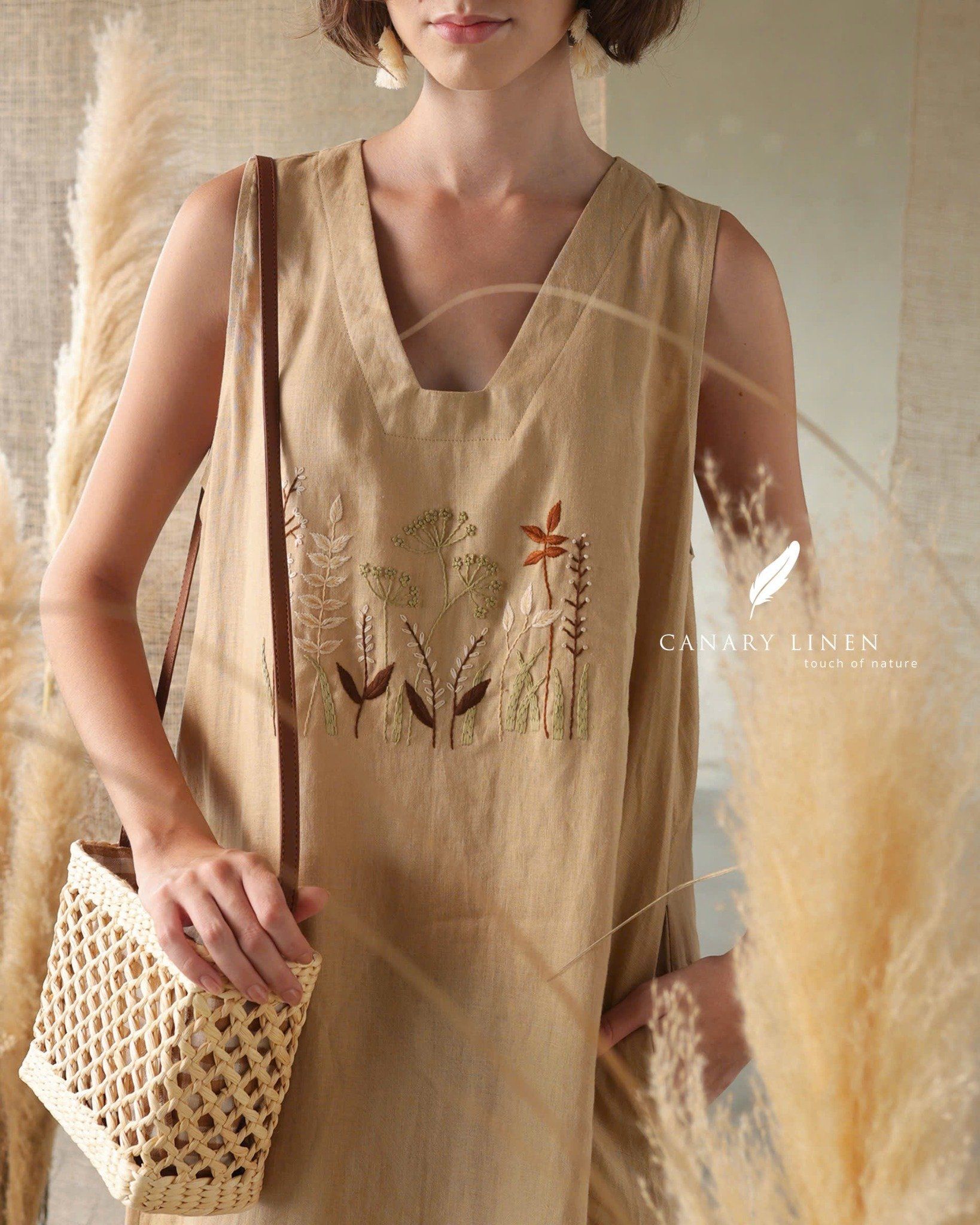  Florie Dress - Be vàng 