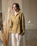  Back Bloom Shirt - Xanh olive 