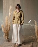  Back Bloom Shirt - Xanh olive 