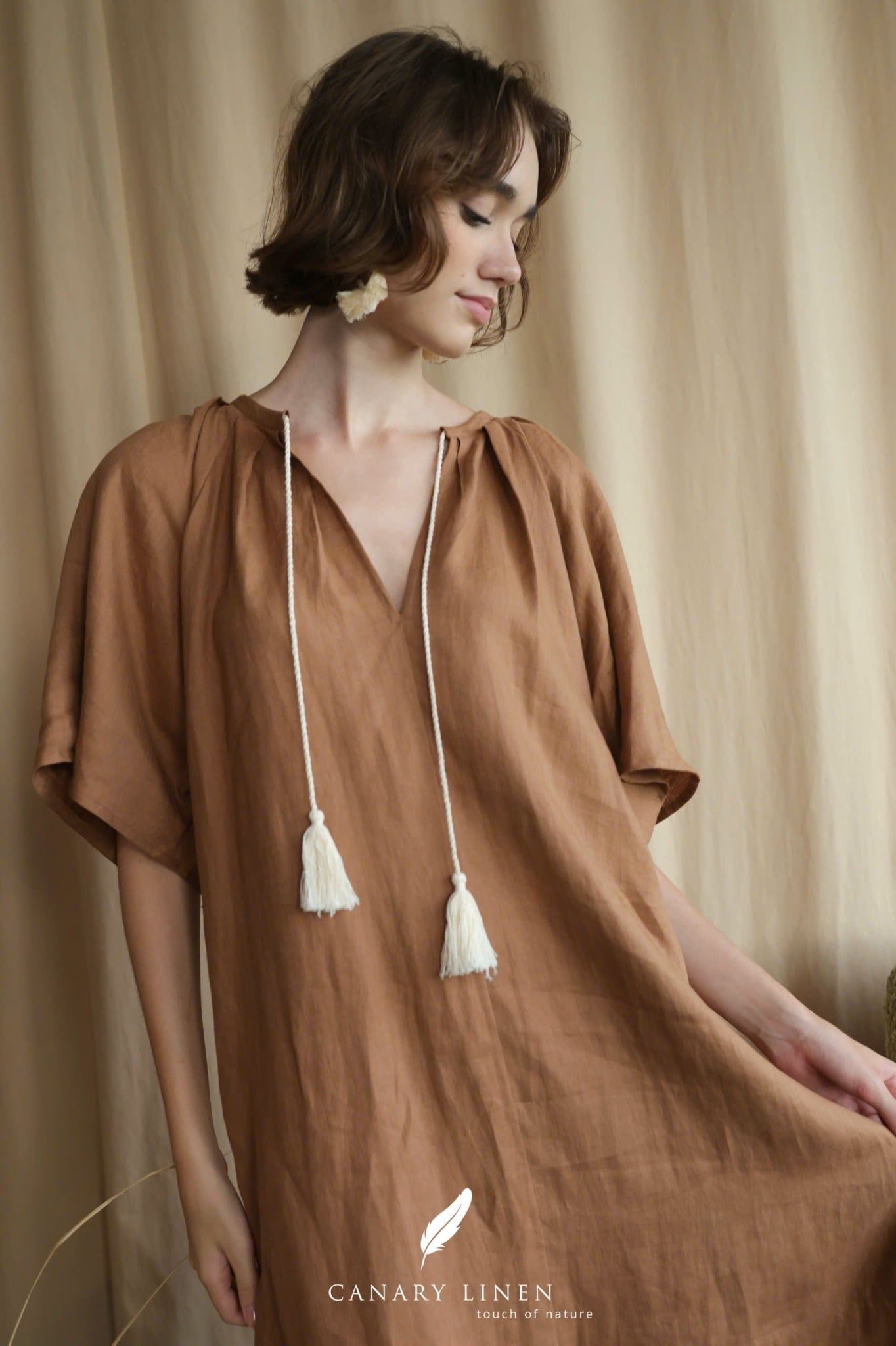  Lyra Dress - Nâu cafe 