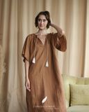  Lyra Dress - Nâu cafe 