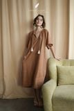  Lyra Dress - Nâu cafe 