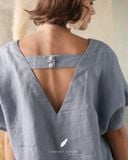  Flora Top - Xanh xám 