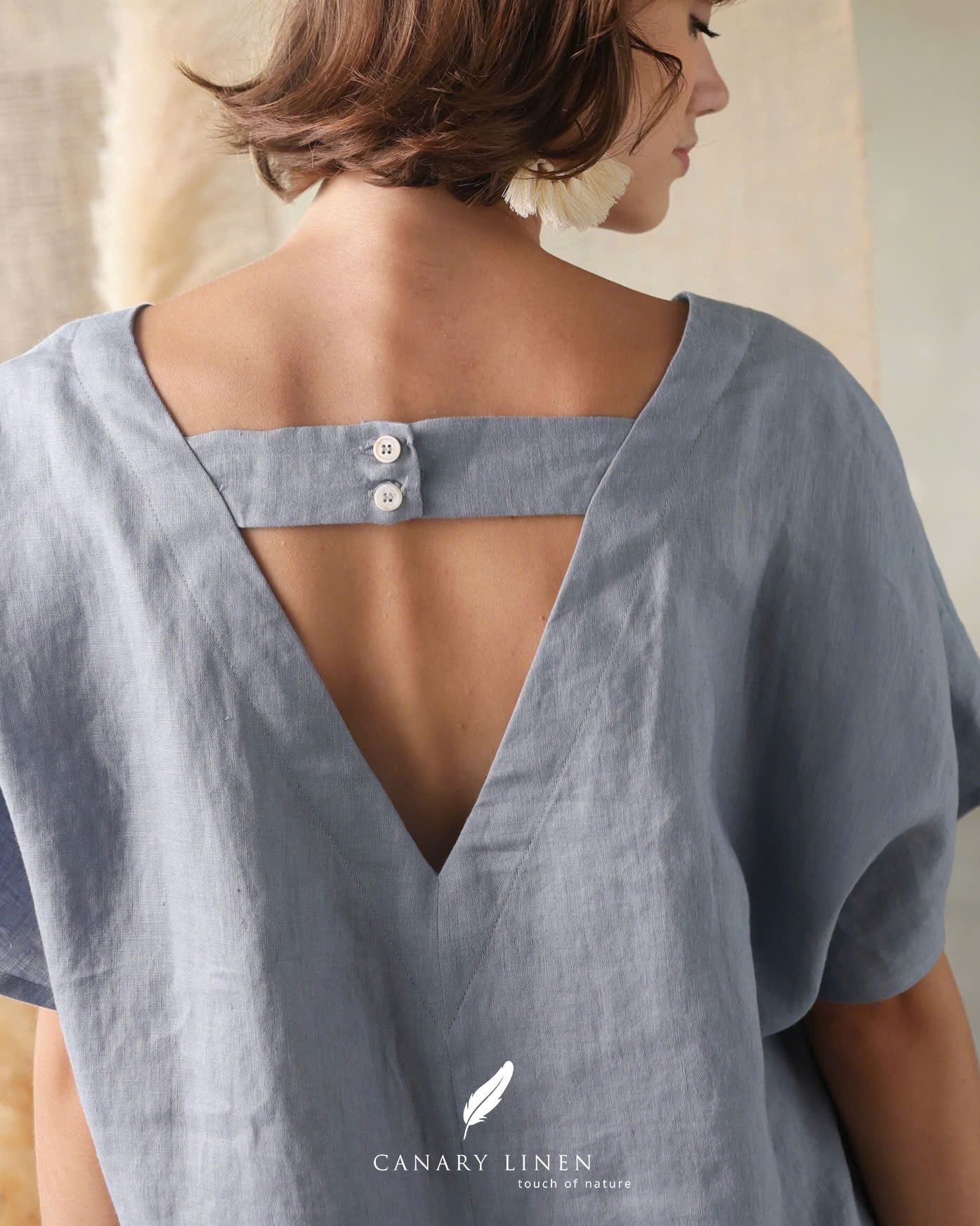  Flora Top - Xanh xám 