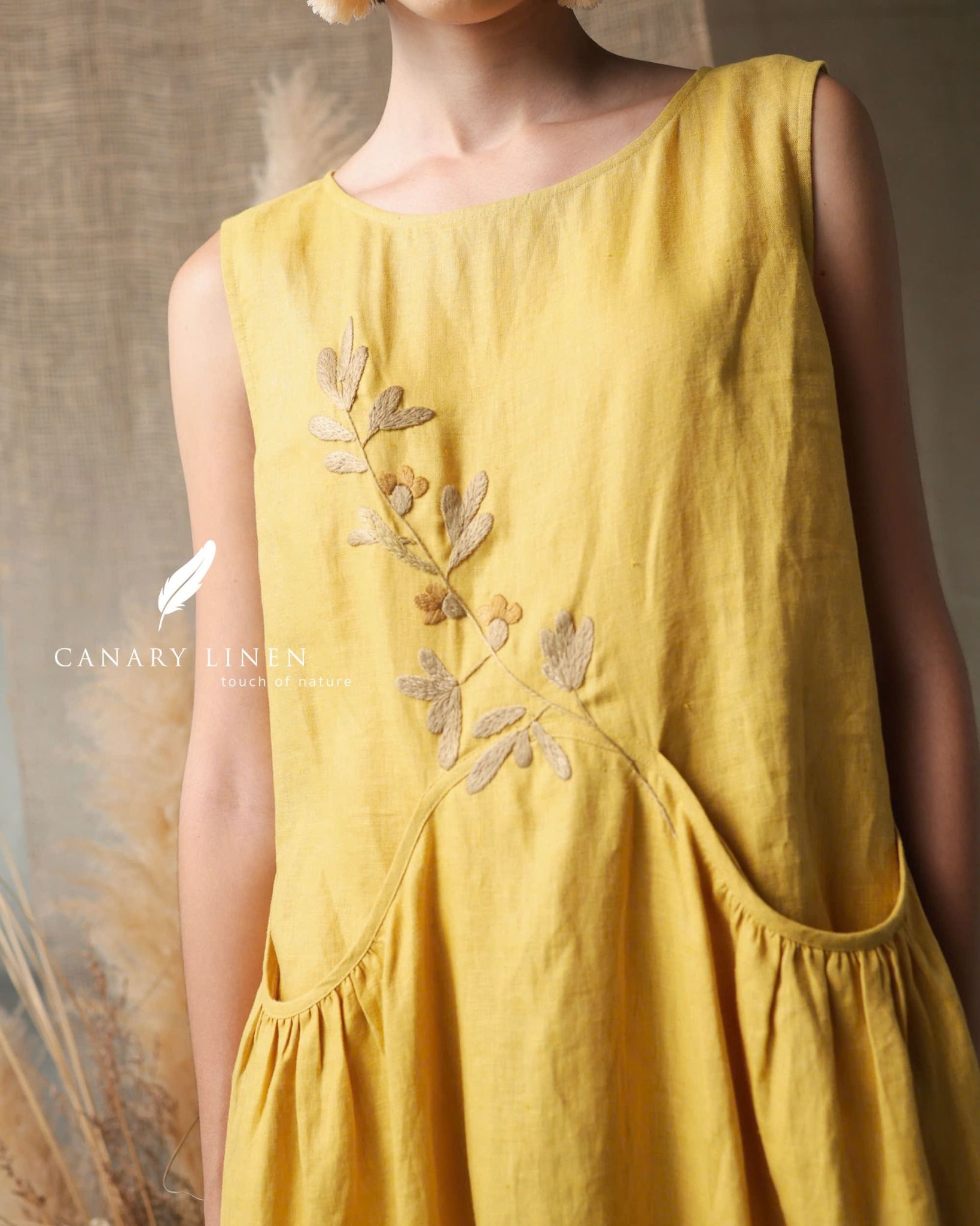  Ivy Dress - Vàng chanh 