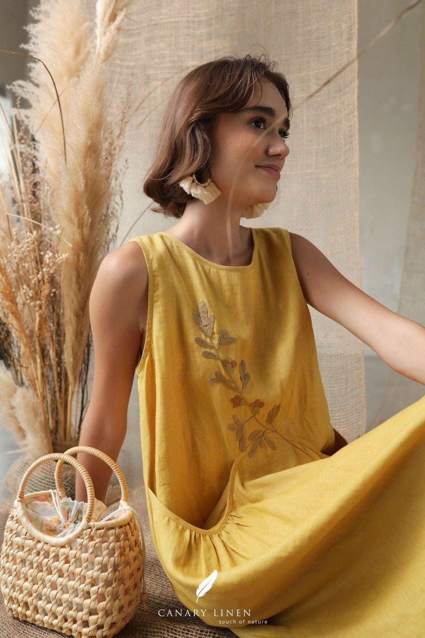  Ivy Dress - Vàng chanh 