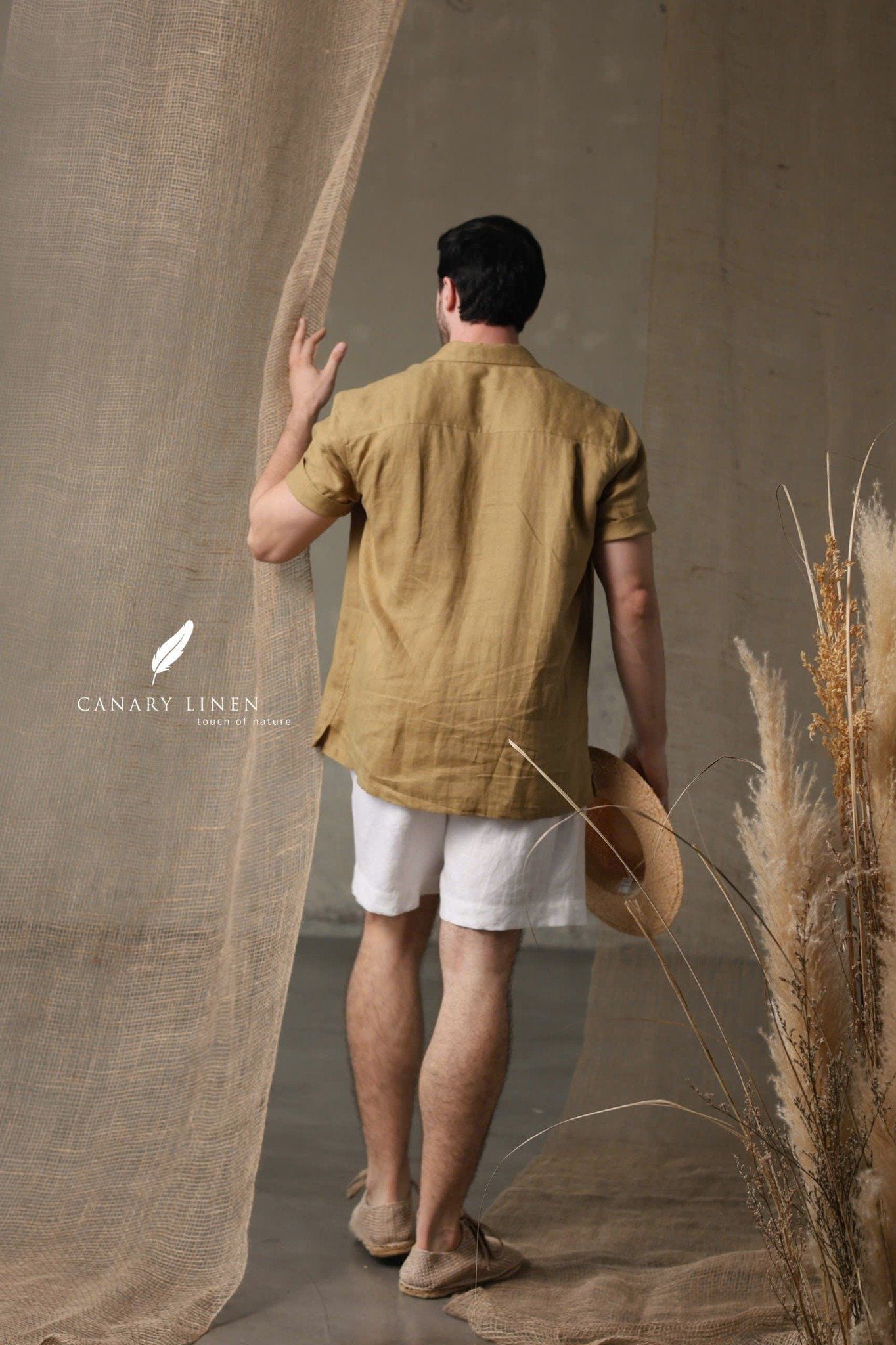  Short-Sleeve Polo Shirt - Xanh olive 