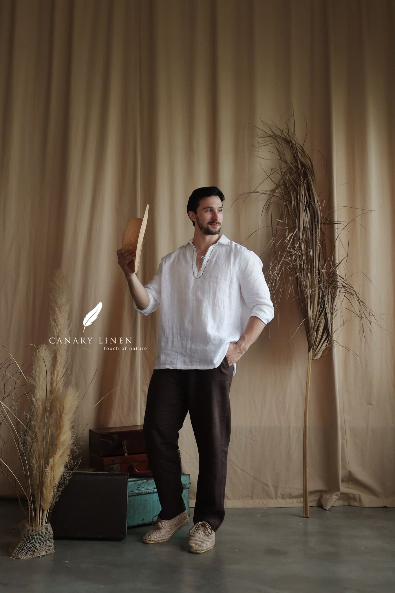  Placket Shirt - Trắng 