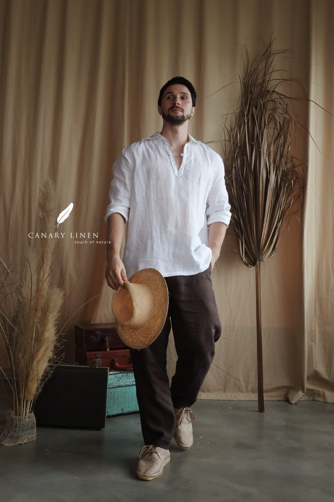  Placket Shirt - Trắng 