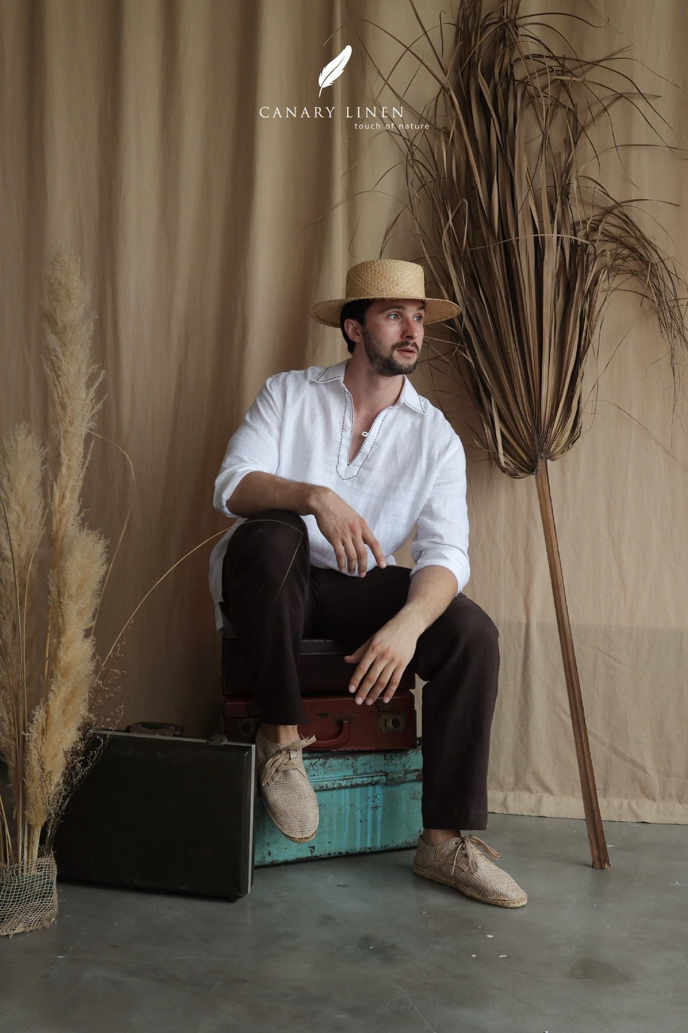  Placket Shirt - Trắng 