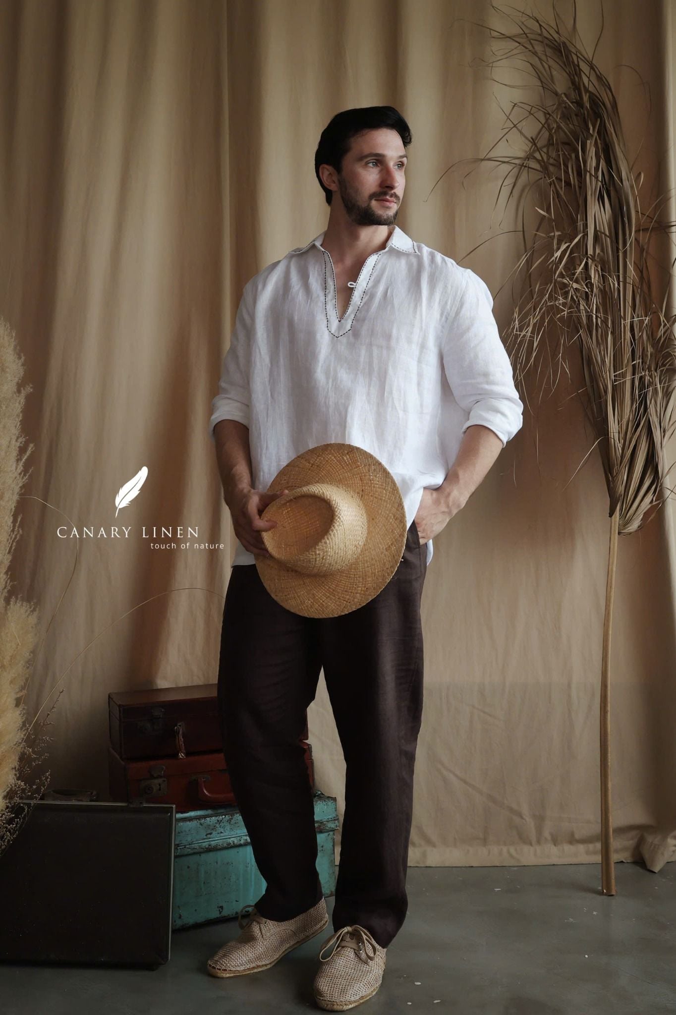  Placket Shirt - Trắng 