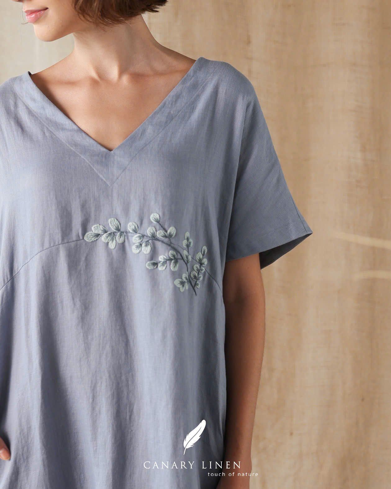  Leafa Dress - Xanh xám 