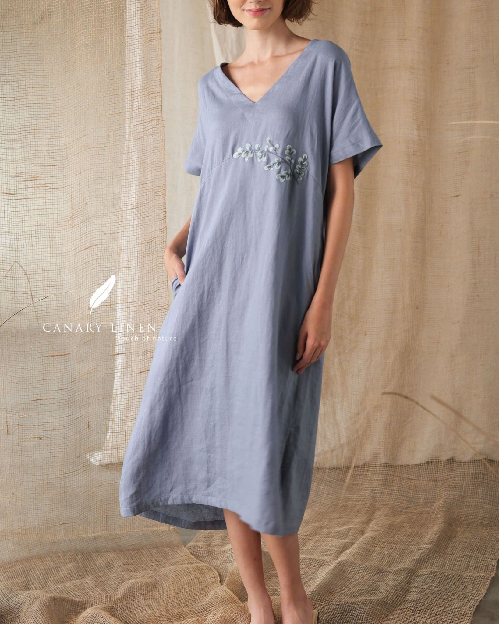  Leafa Dress - Xanh xám 