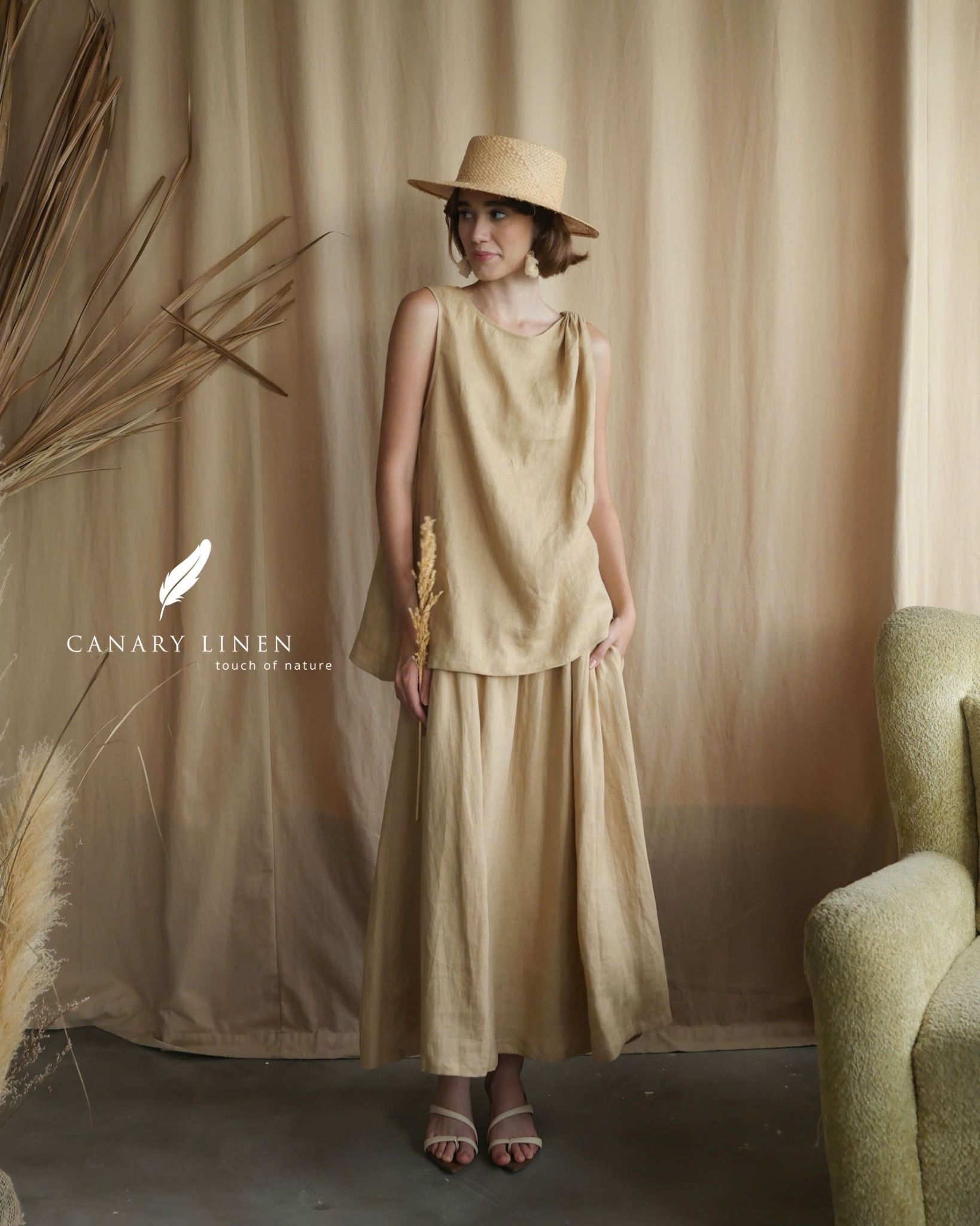  Muse Skirt - Be vàng 