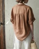  Daisia Shirt - Nâu cafe 