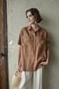  Daisia Shirt - Nâu cafe 