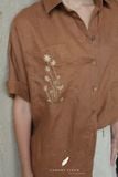  Daisia Shirt - Nâu cafe 