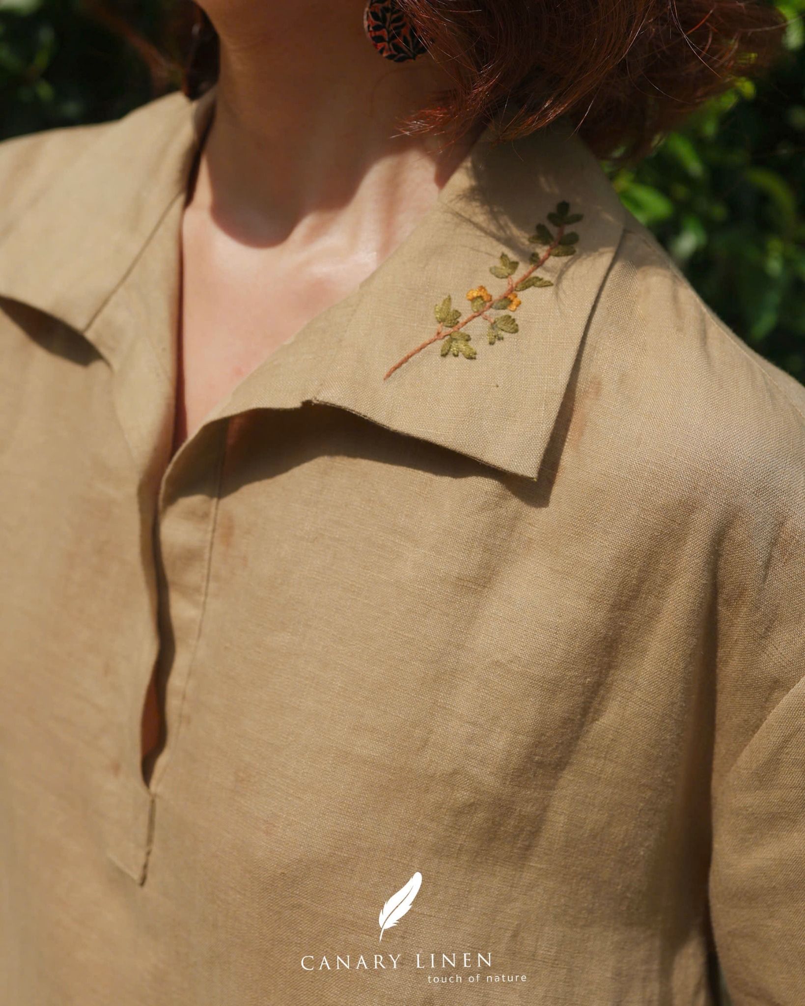  Petal Shirt - Be vàng 