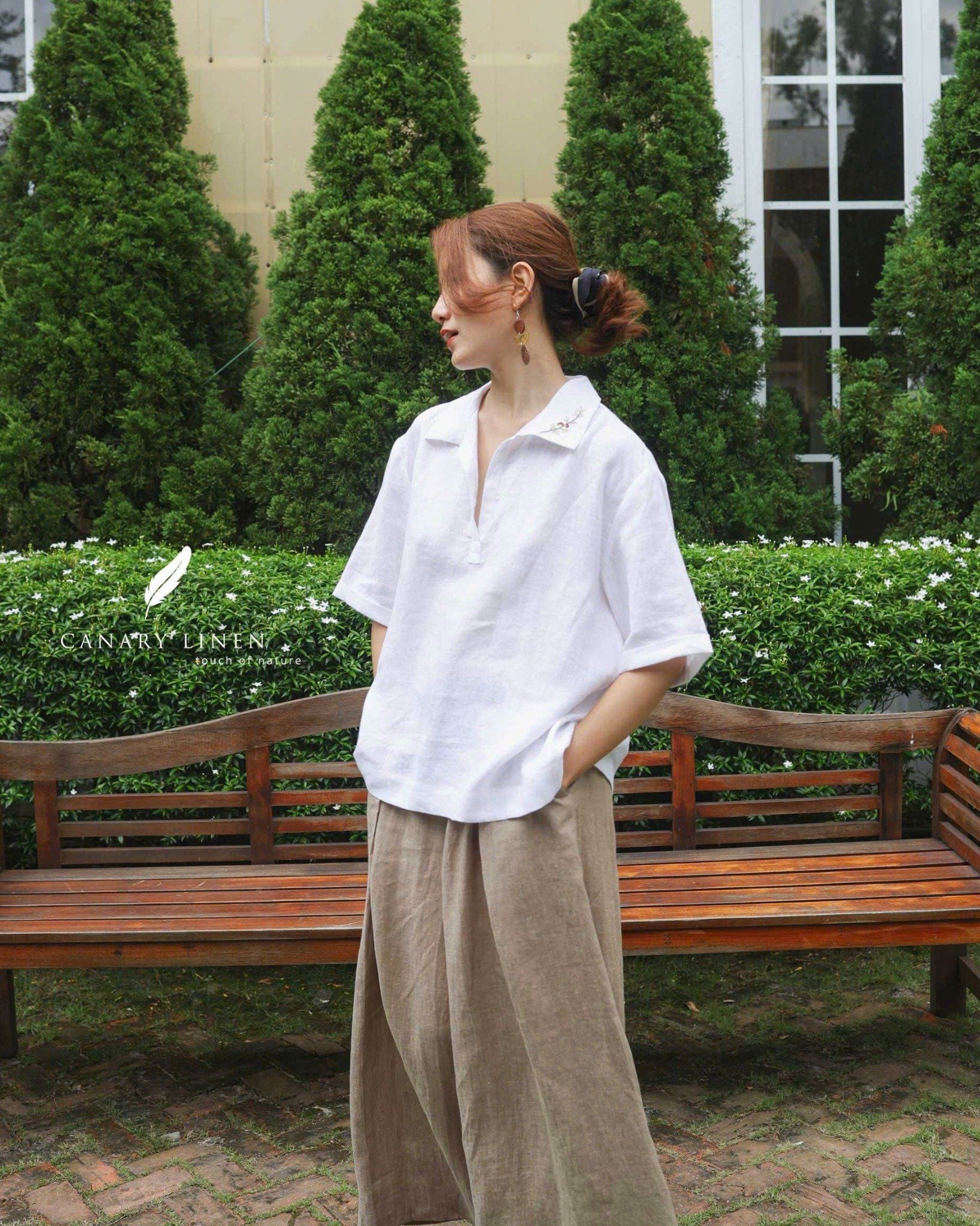  Petal Shirt - Trắng 