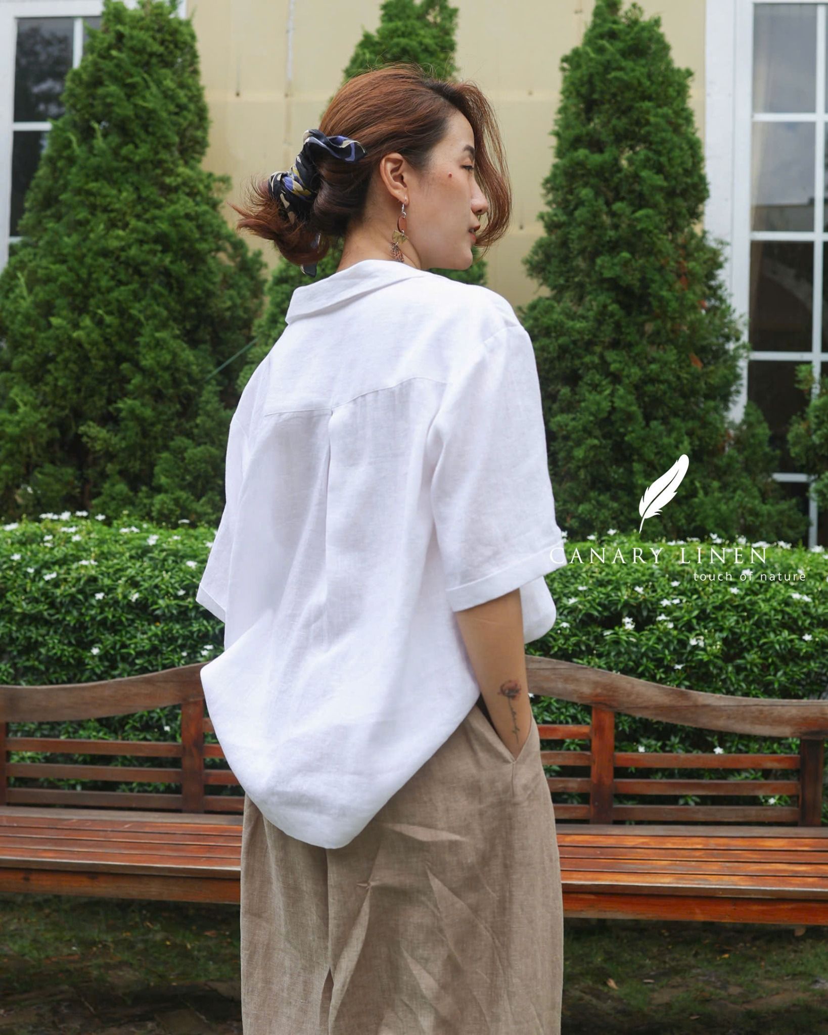  Petal Shirt - Trắng 