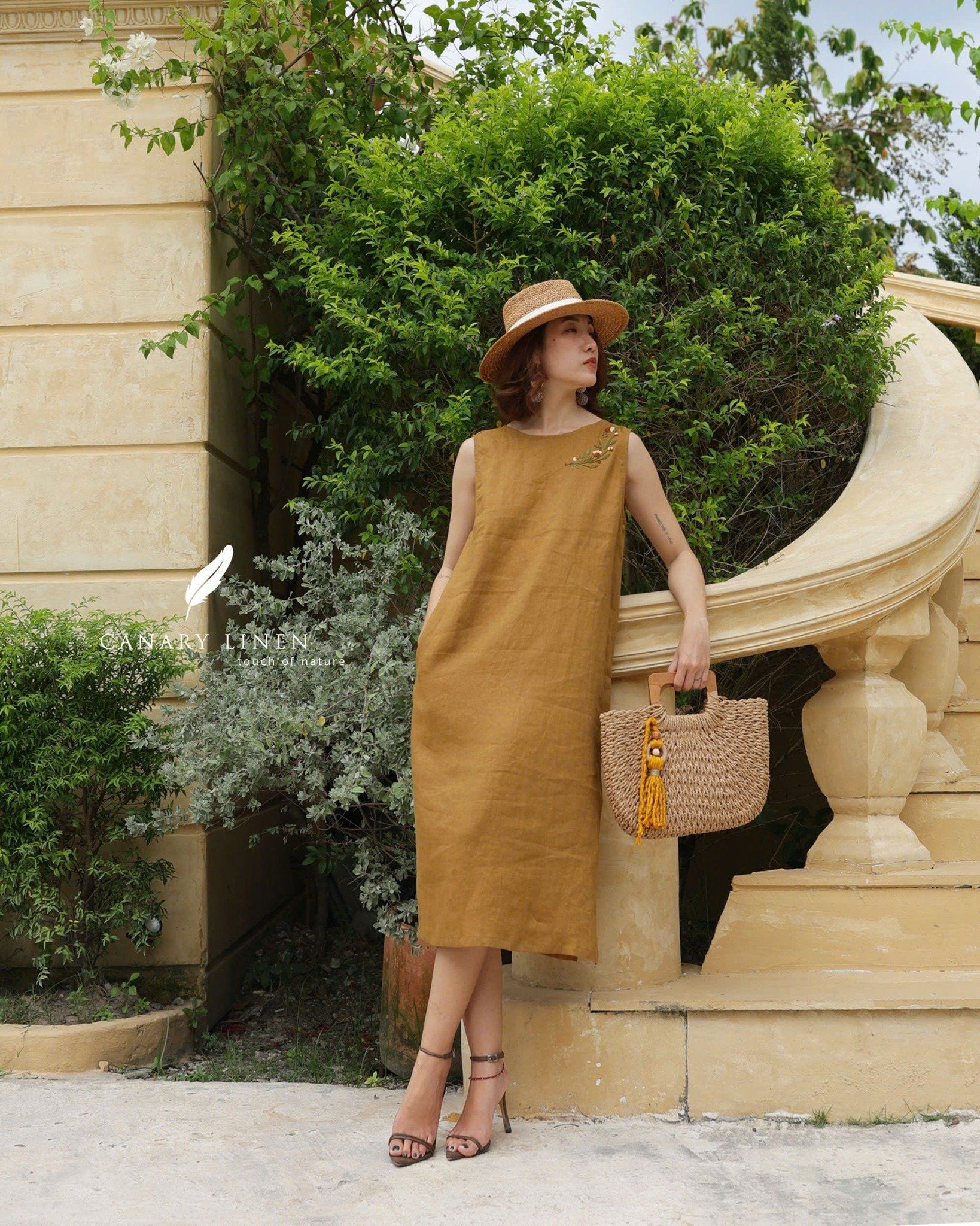  Bloom V Dress - Vàng dưa cải 