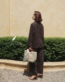  Leafin Blazer - Nâu choco 