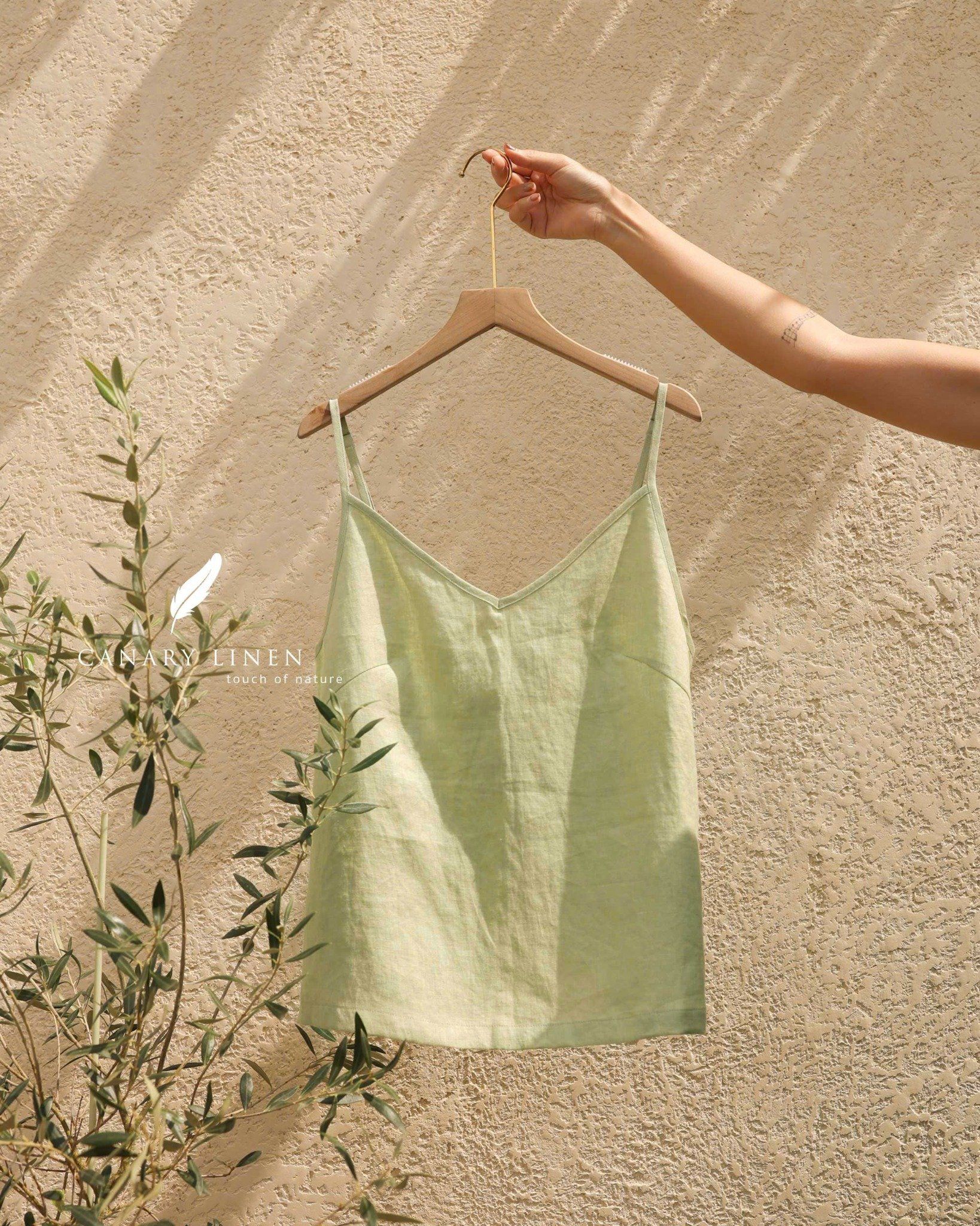  Camilia Top - Xanh đậu 