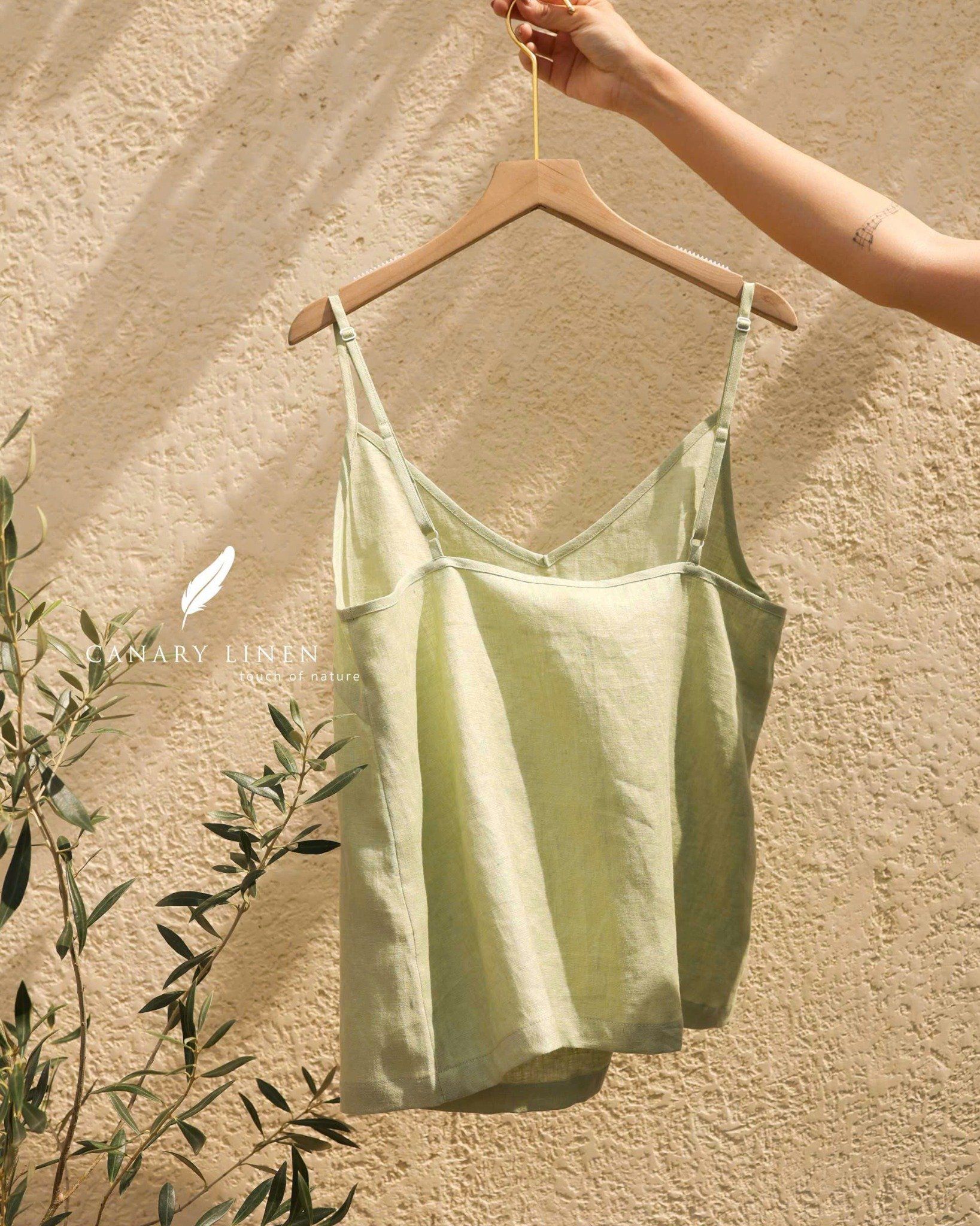  Camilia Top - Xanh đậu 