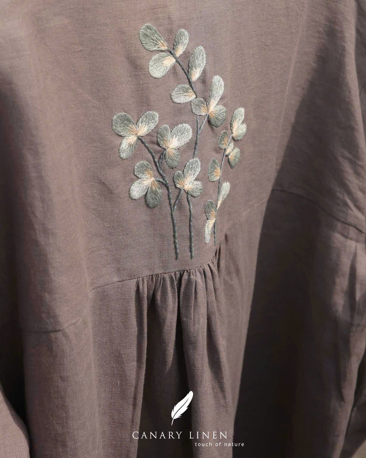  Back Bloom Shirt - Tím môn 