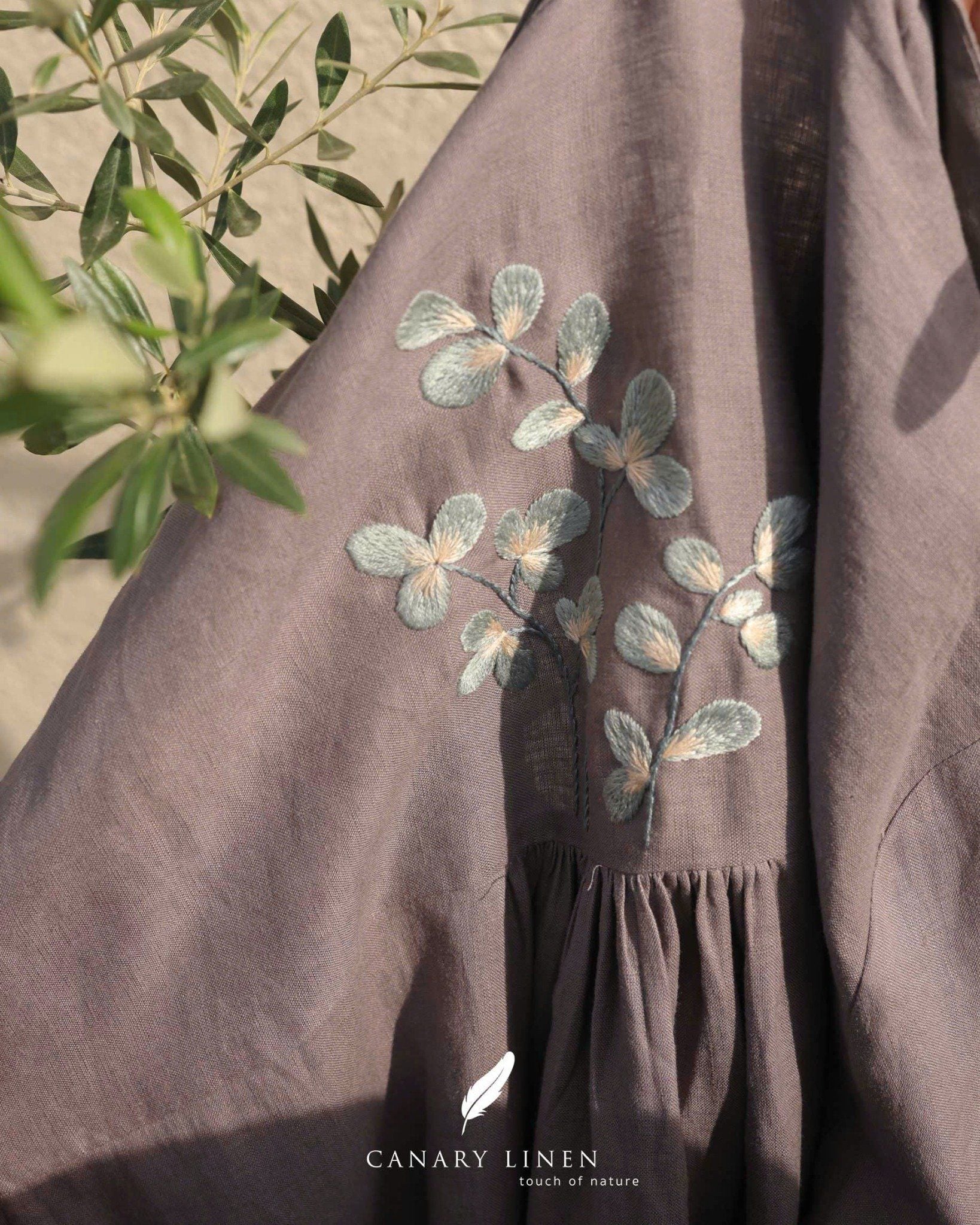  Back Bloom Shirt - Tím môn 