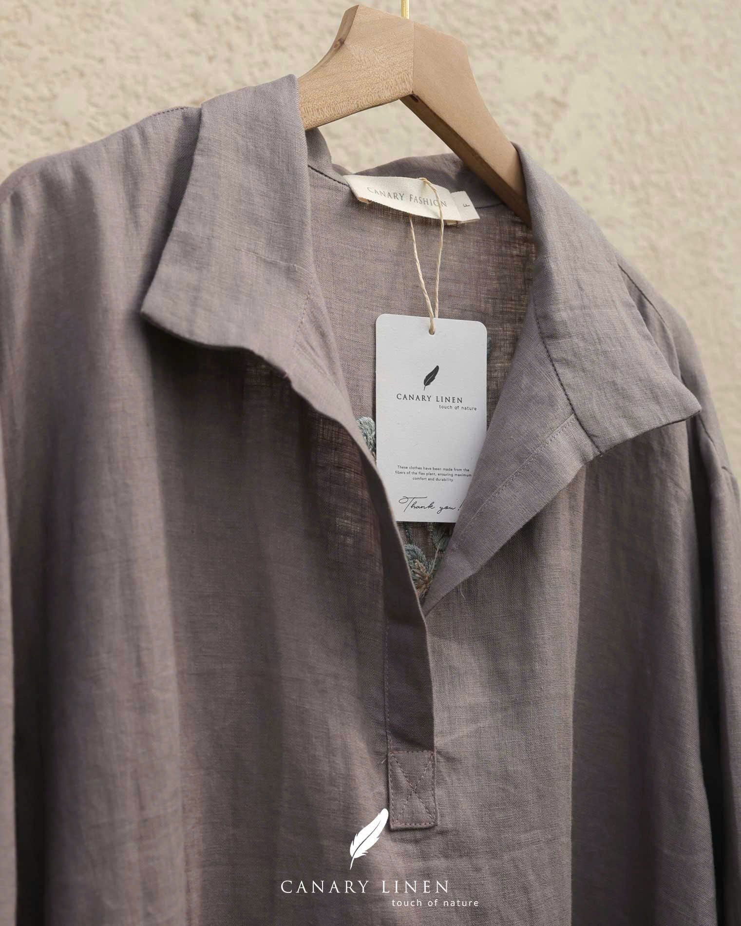  Back Bloom Shirt - Tím môn 