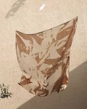  Clara Scarf - Họa tiết nâu loang 