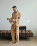  Men - Cove Set - Nâu nhạt viền nâu cafe 