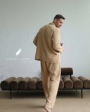  Men - Cove Set - Nâu nhạt viền nâu cafe 