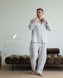  Men - Cove Set-Sọc xanh đậm viền Xanh Indigo 