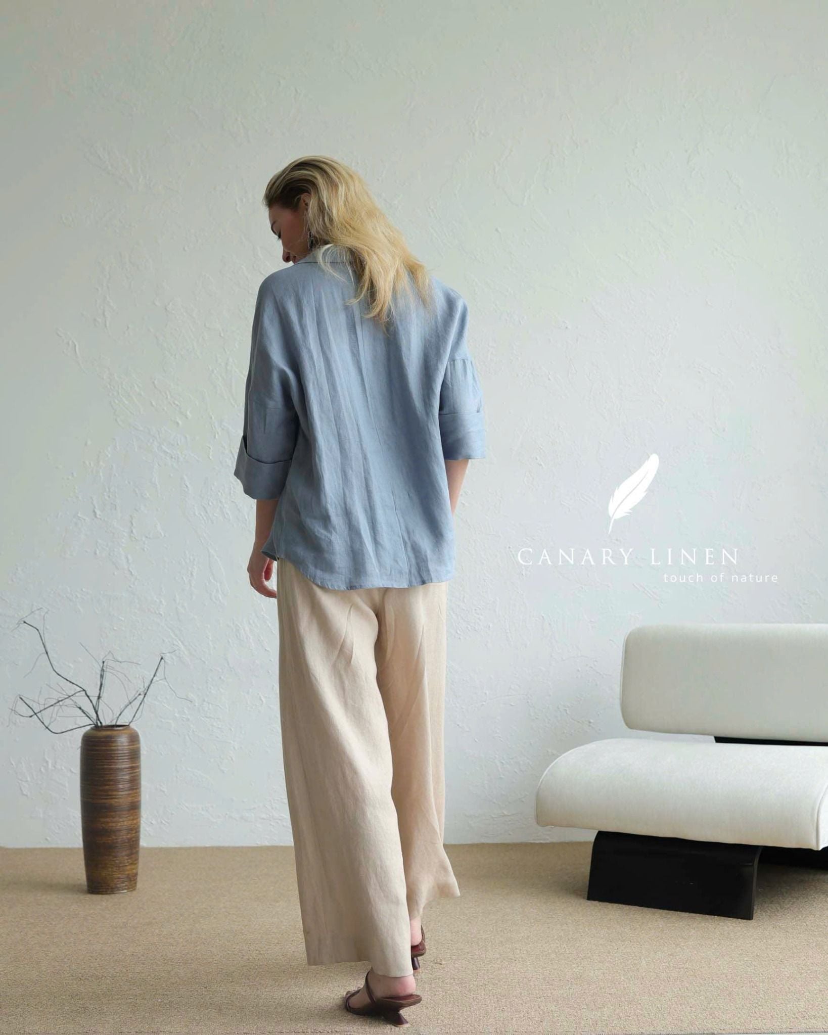  Lavender Shirt - Xanh xám 