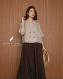  Muse Skirt - Nâu choco 