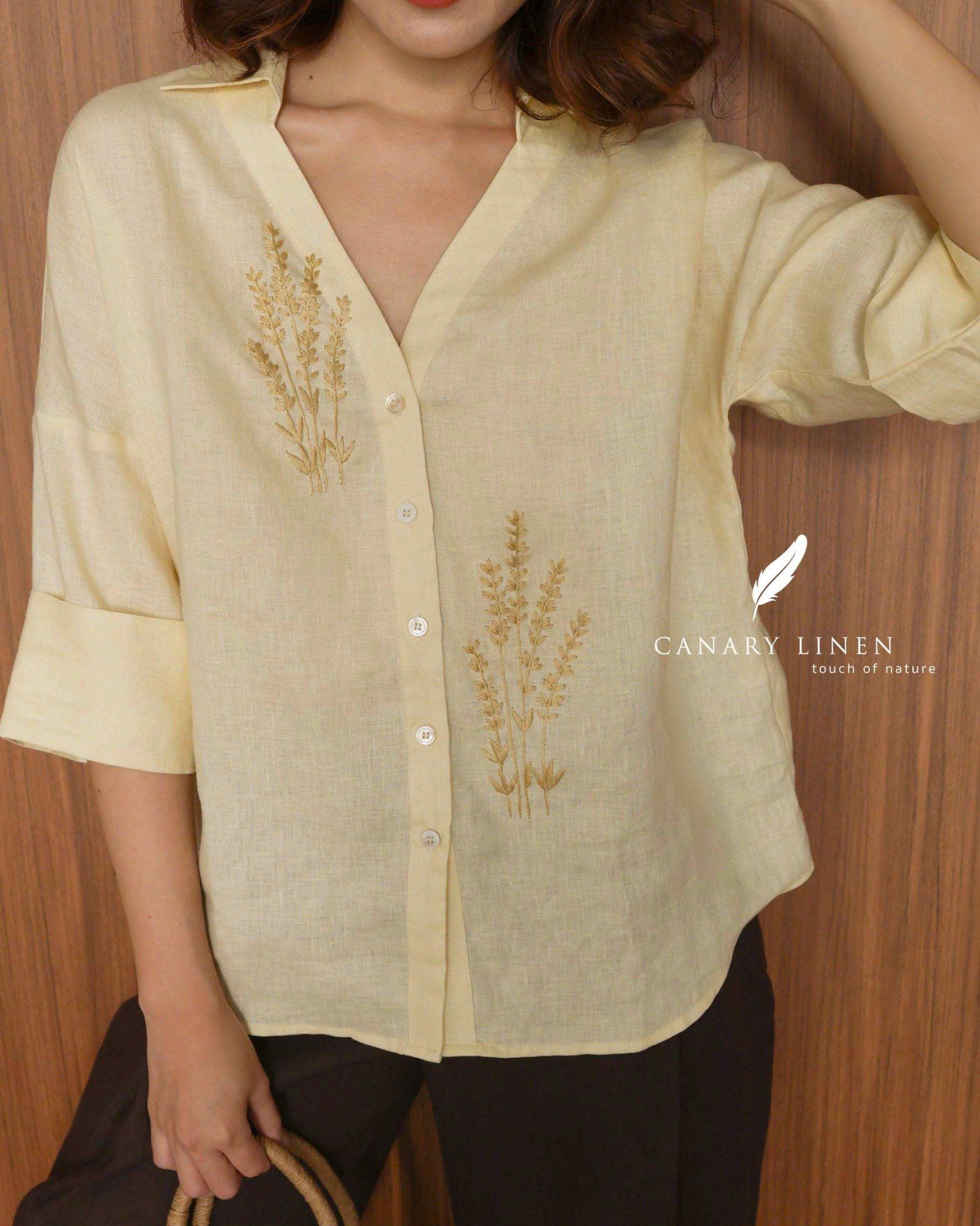  Lavender Shirt - Vàng pastel 