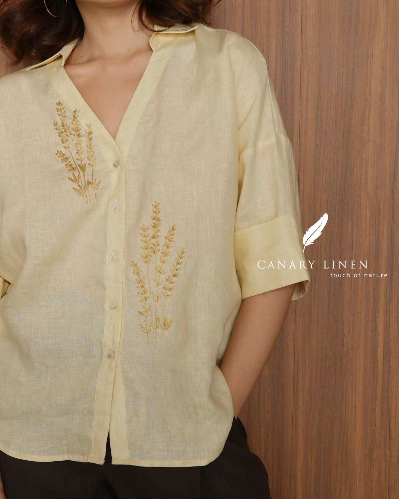  Lavender Shirt - Vàng pastel 