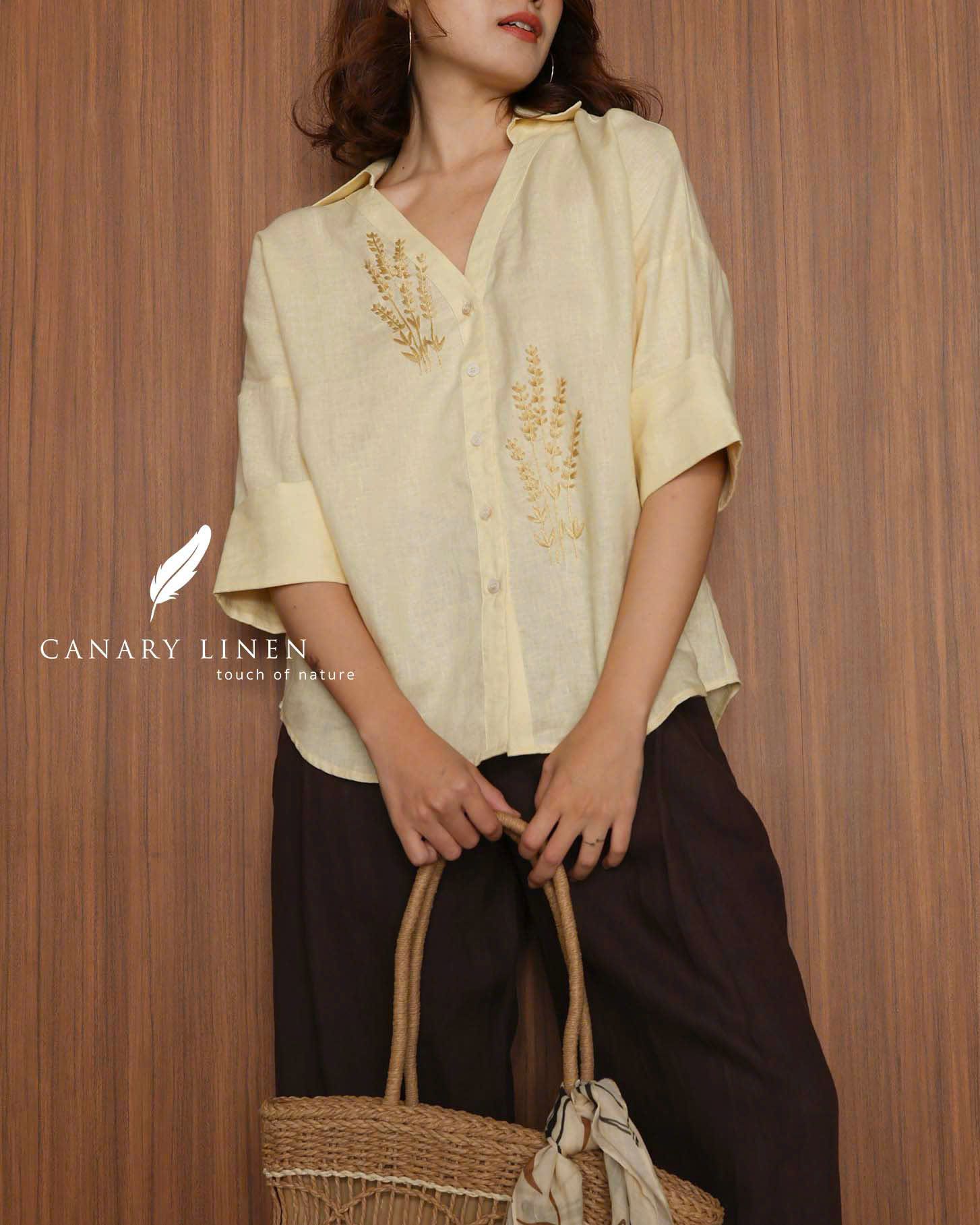  Lavender Shirt - Vàng pastel 