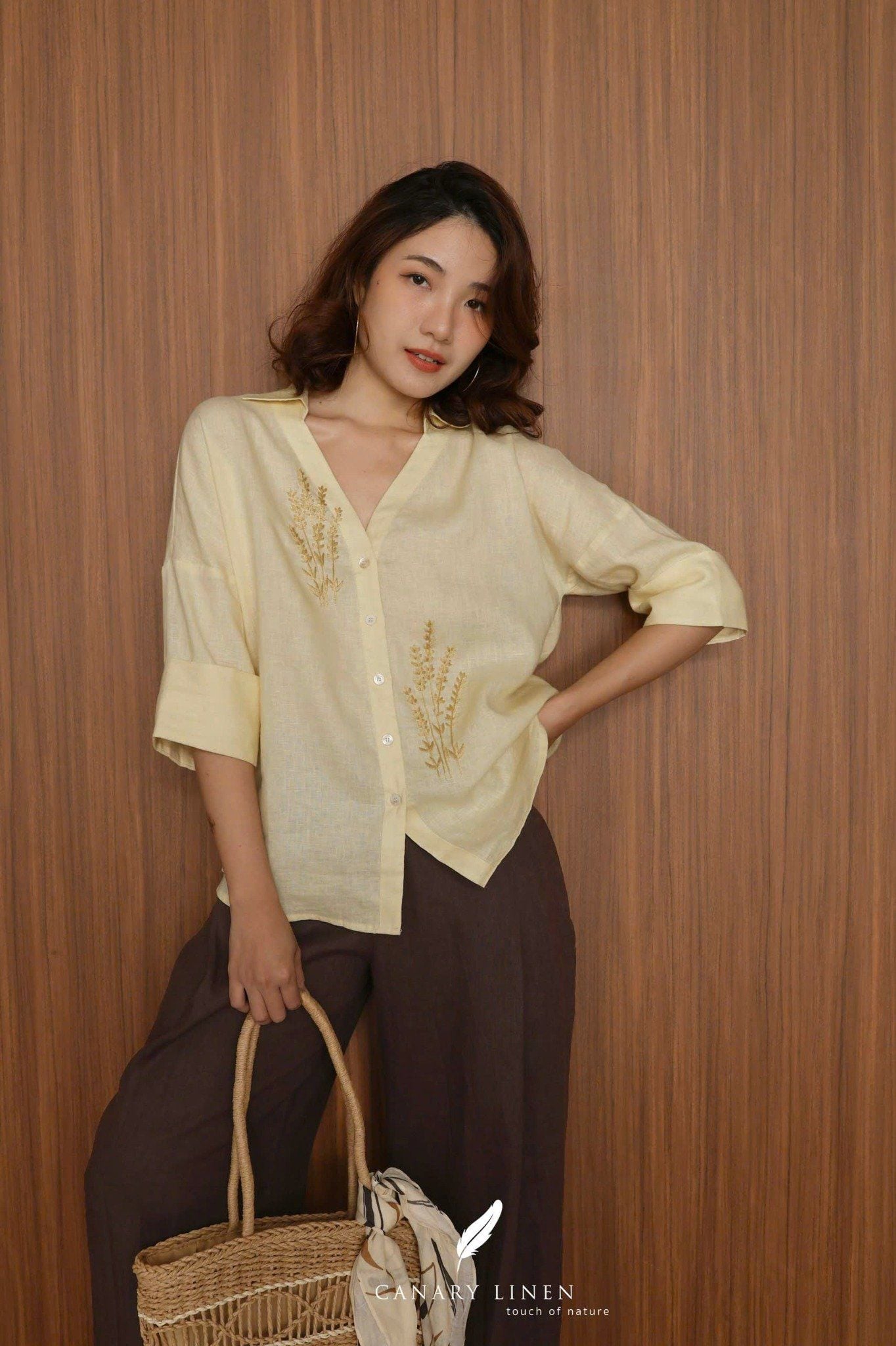  Lavender Shirt - Vàng pastel 