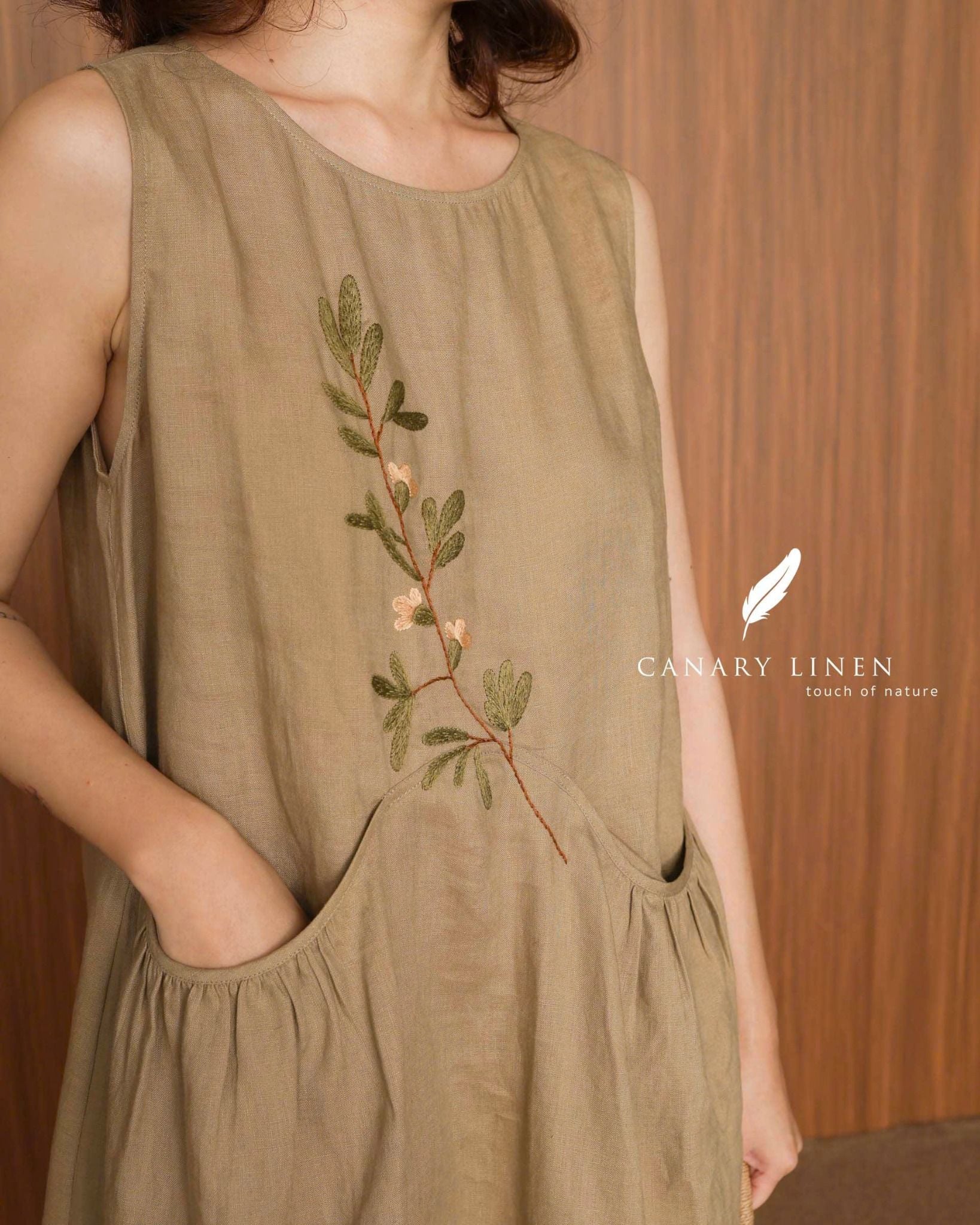  Ivy Dress - Nâu mocha 