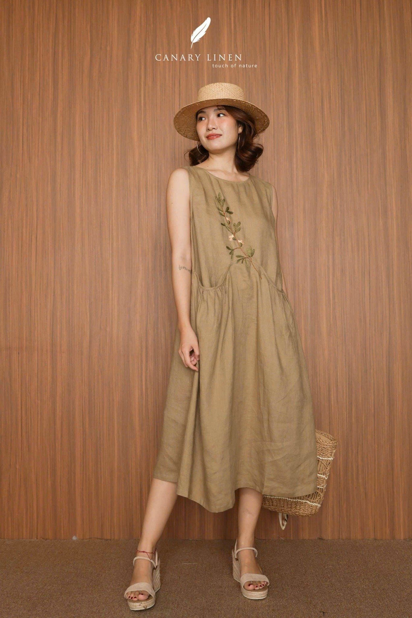  Ivy Dress - Nâu mocha 