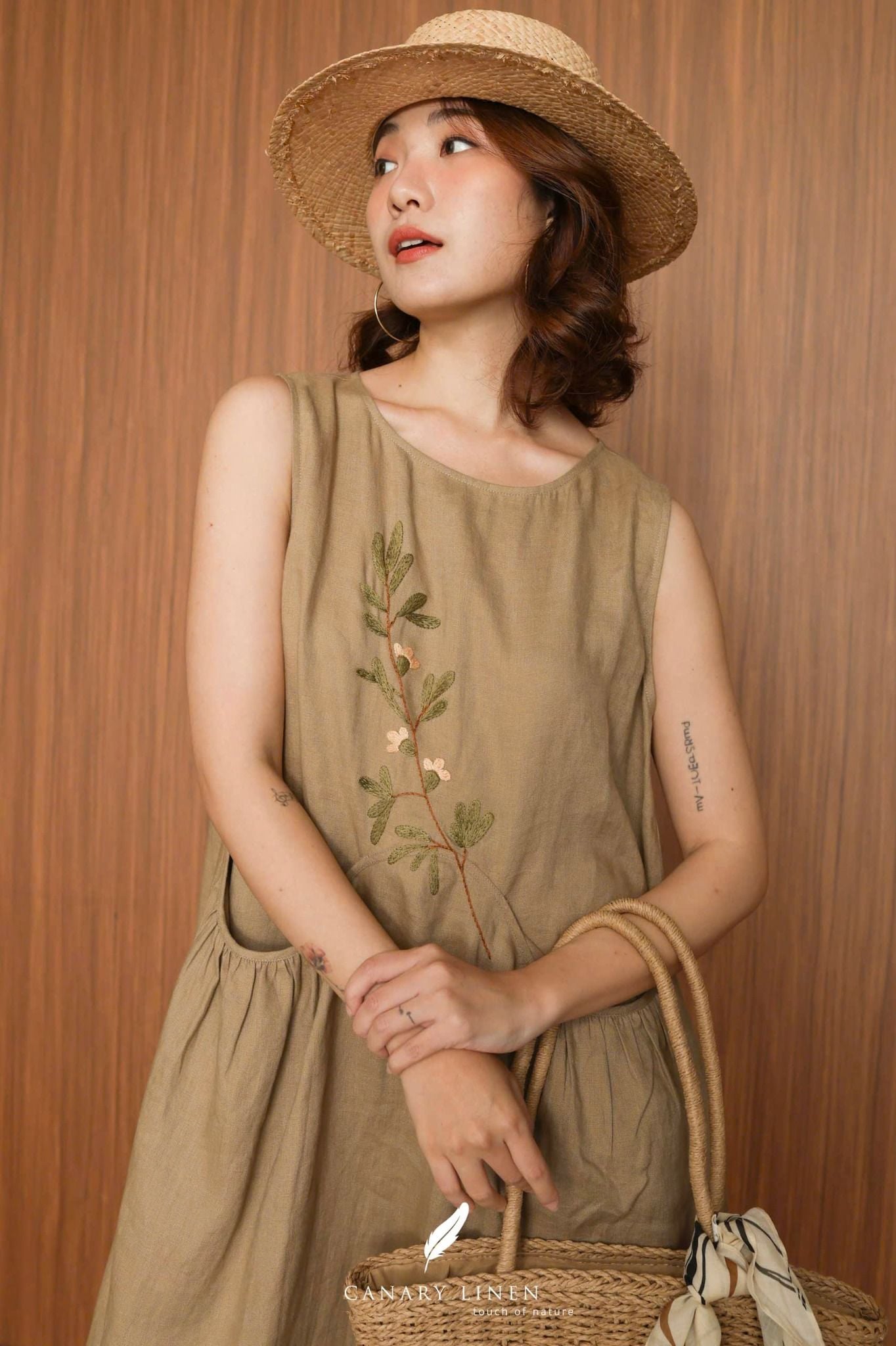  Ivy Dress - Nâu mocha 