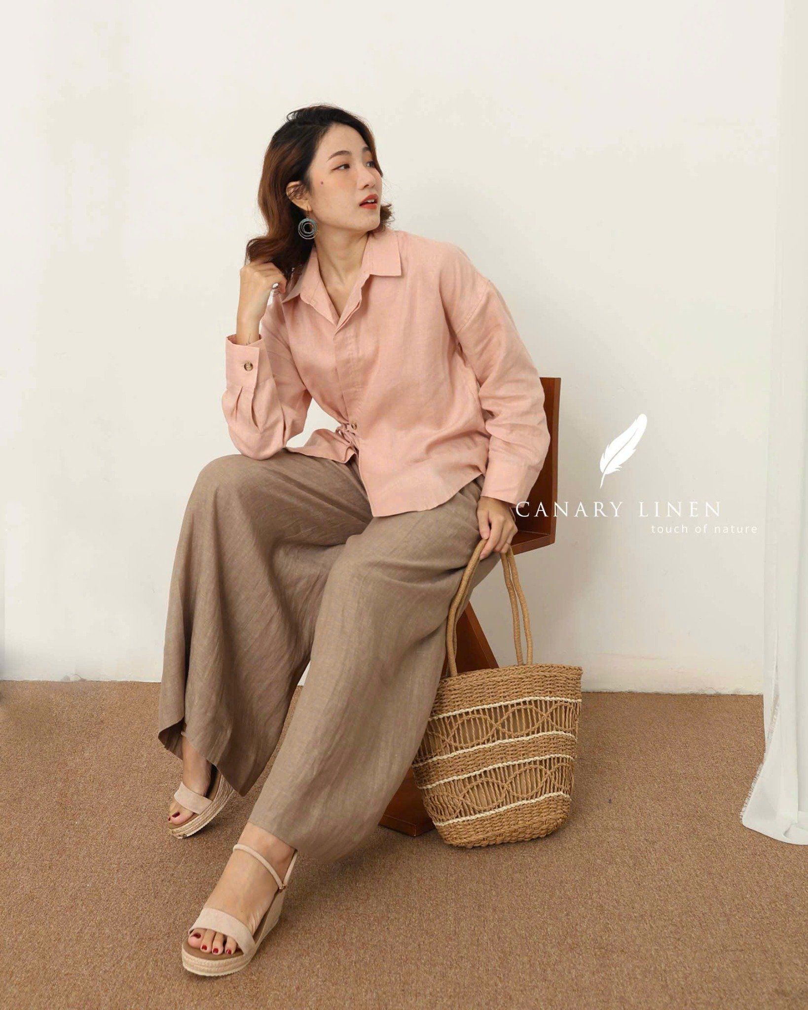  Finn Shirt - Hồng cam 