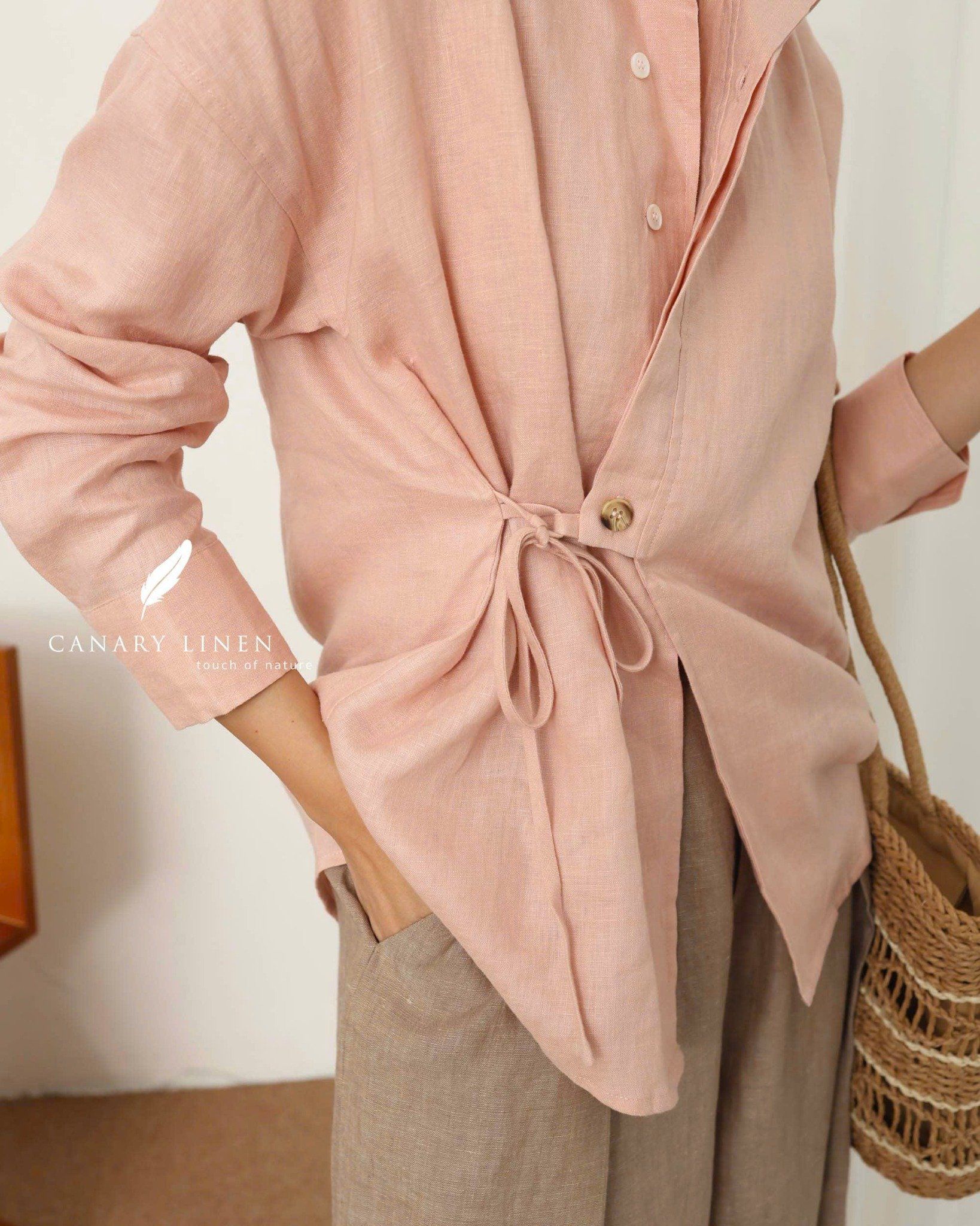  Finn Shirt - Hồng cam 