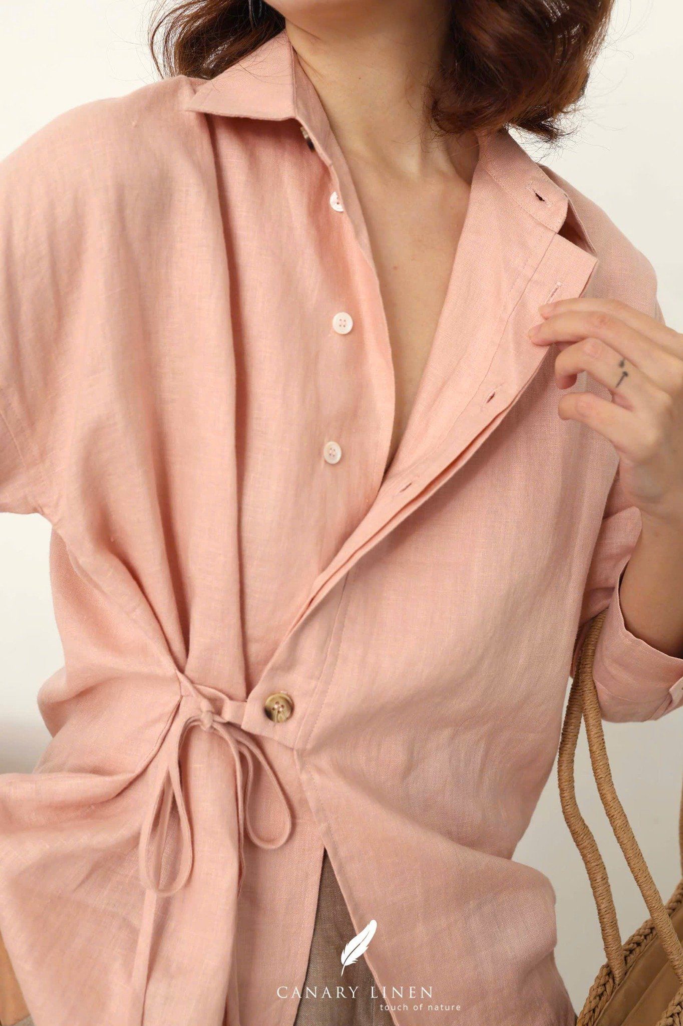  Finn Shirt - Hồng cam 